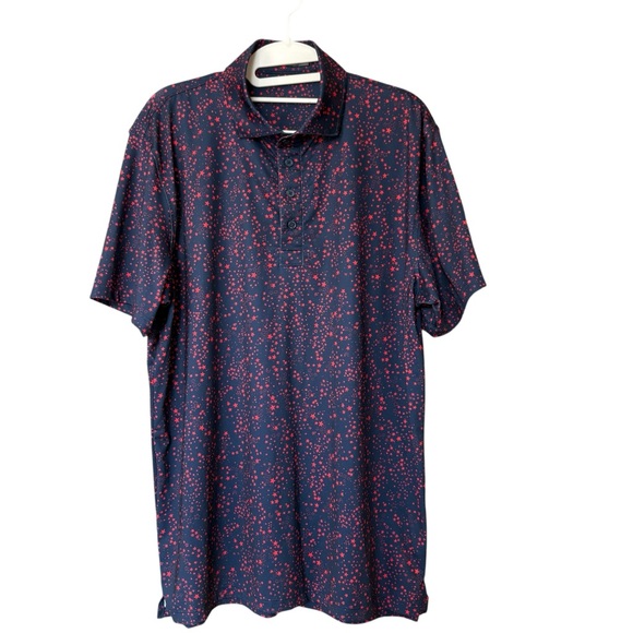 G/FORE | Shirts | Gfore Blue Red Constellation Polo Golf Shirt Oak Tree ...